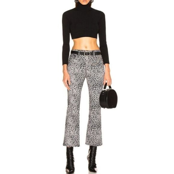 NWT Rag & Bone Hana Cheetah Print Crop Jean Size: 24 - Picture 1 of 15